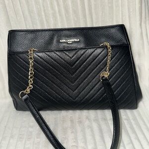 Karl Lagerfeld Black Quilted Women's Bag